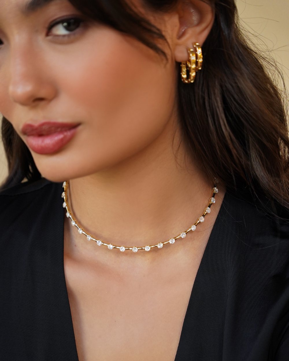 Choker Sparkle Gold