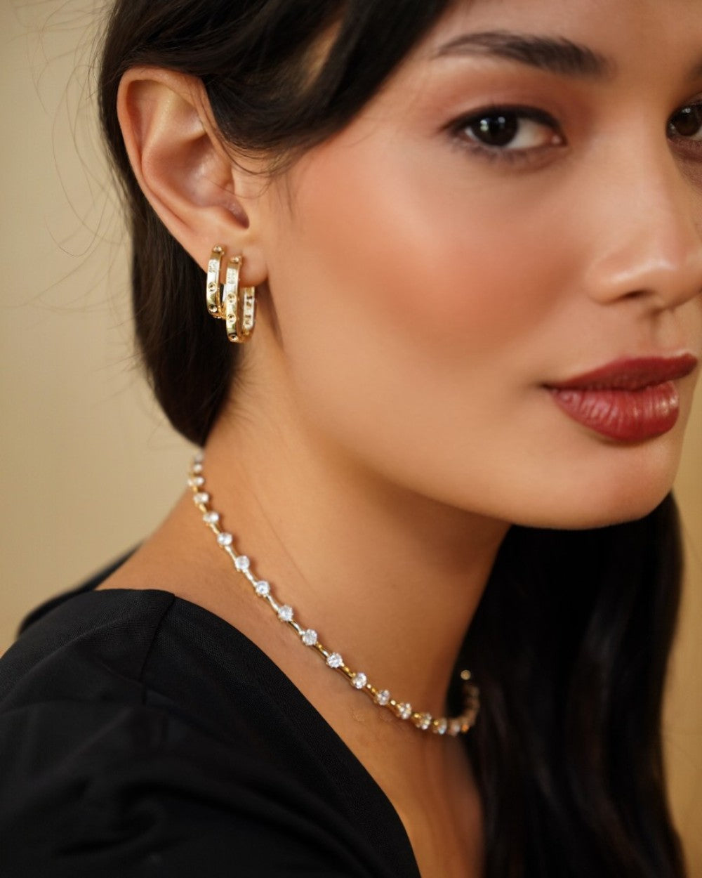 Argolinha Blank Style Gold M