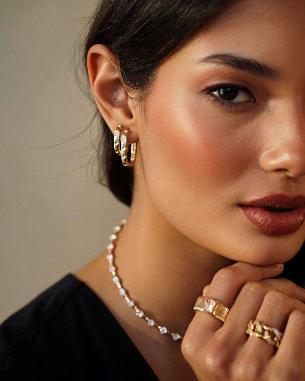 Argolinha Blank Style Gold M