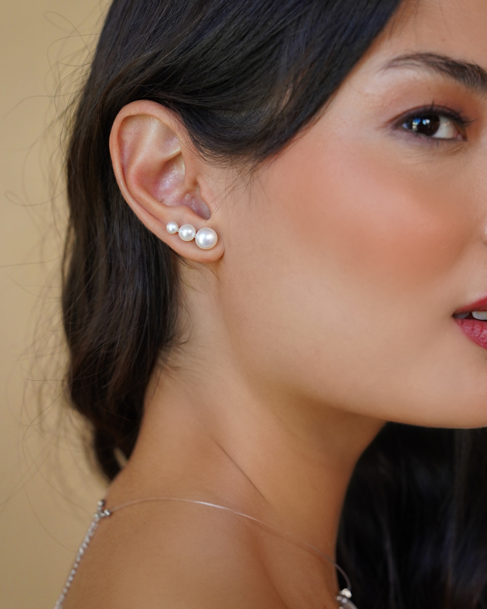 Ear Cuff 3 Pearls