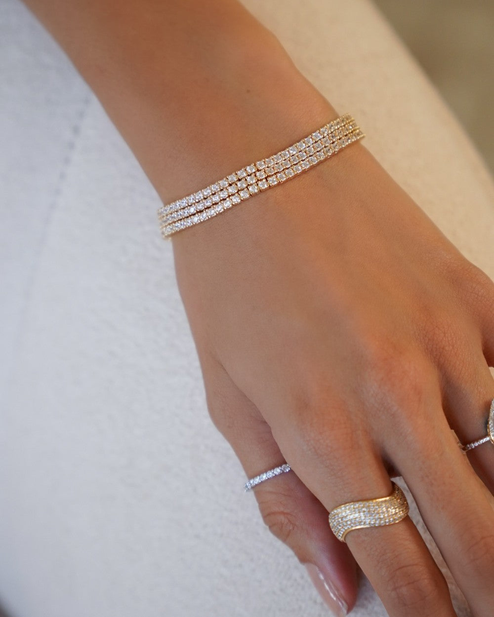 Pulseira Riviera Timeless Gold 2mm