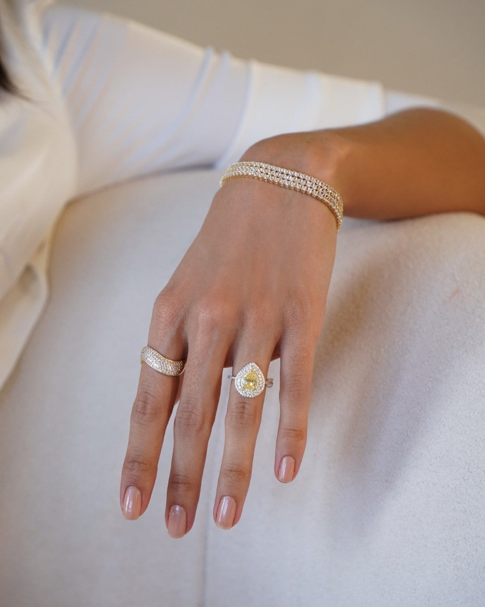 Pulseira Riviera Timeless Gold 2mm
