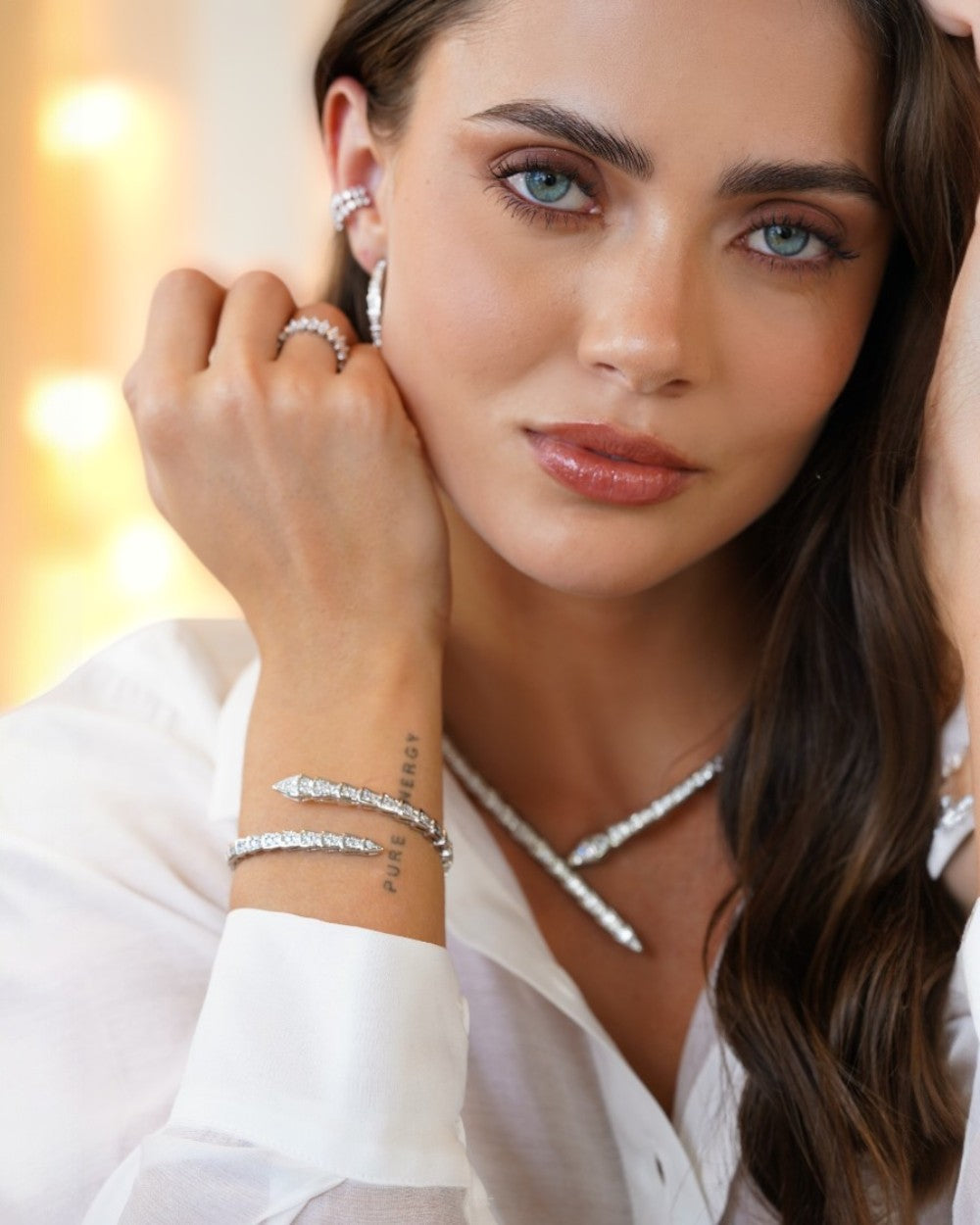 Bracelete Svage Luxo Prata