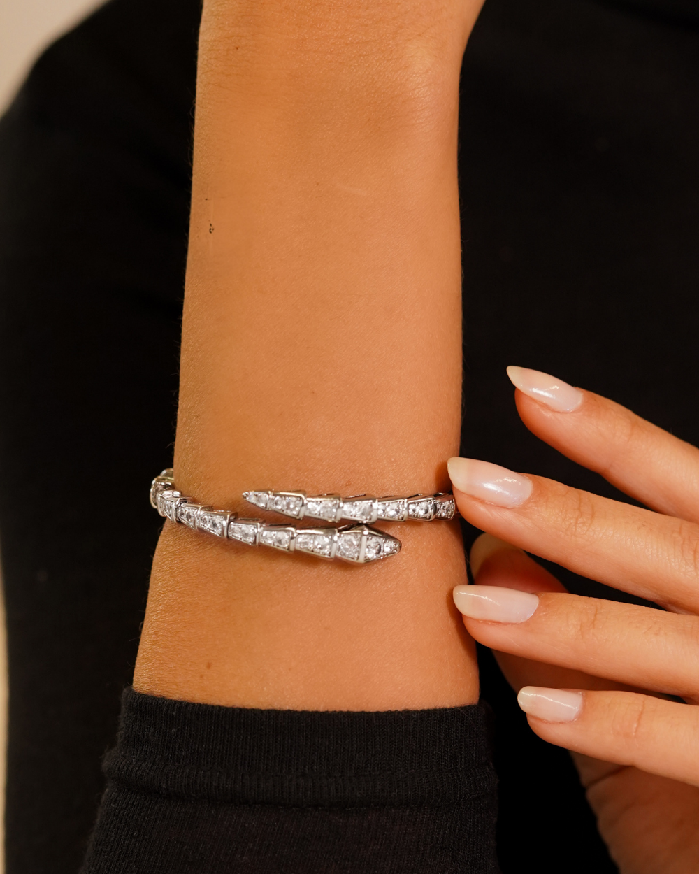 Bracelete Svage Luxo Prata