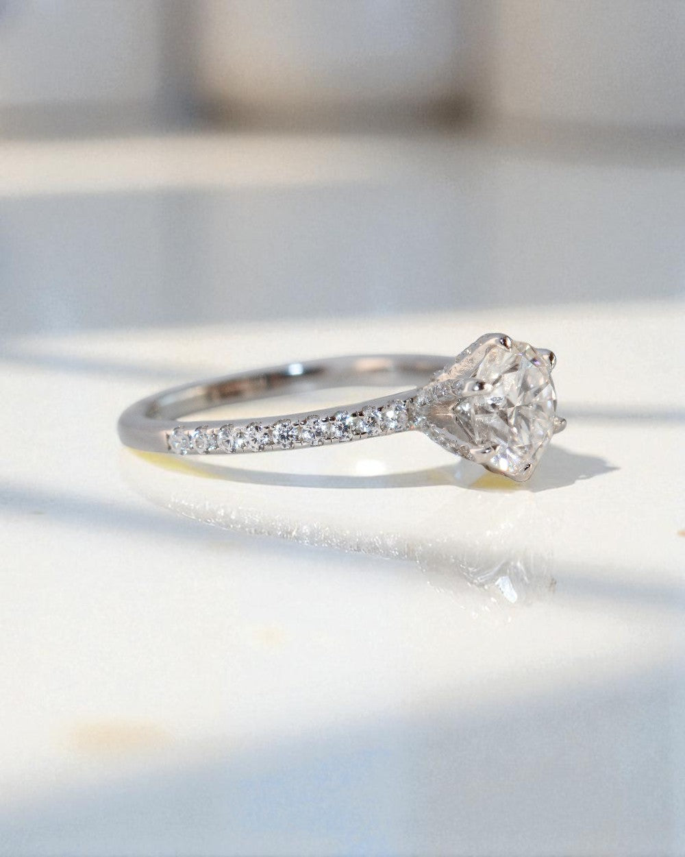 Anel Solitário Dakota Moissanite 1ct