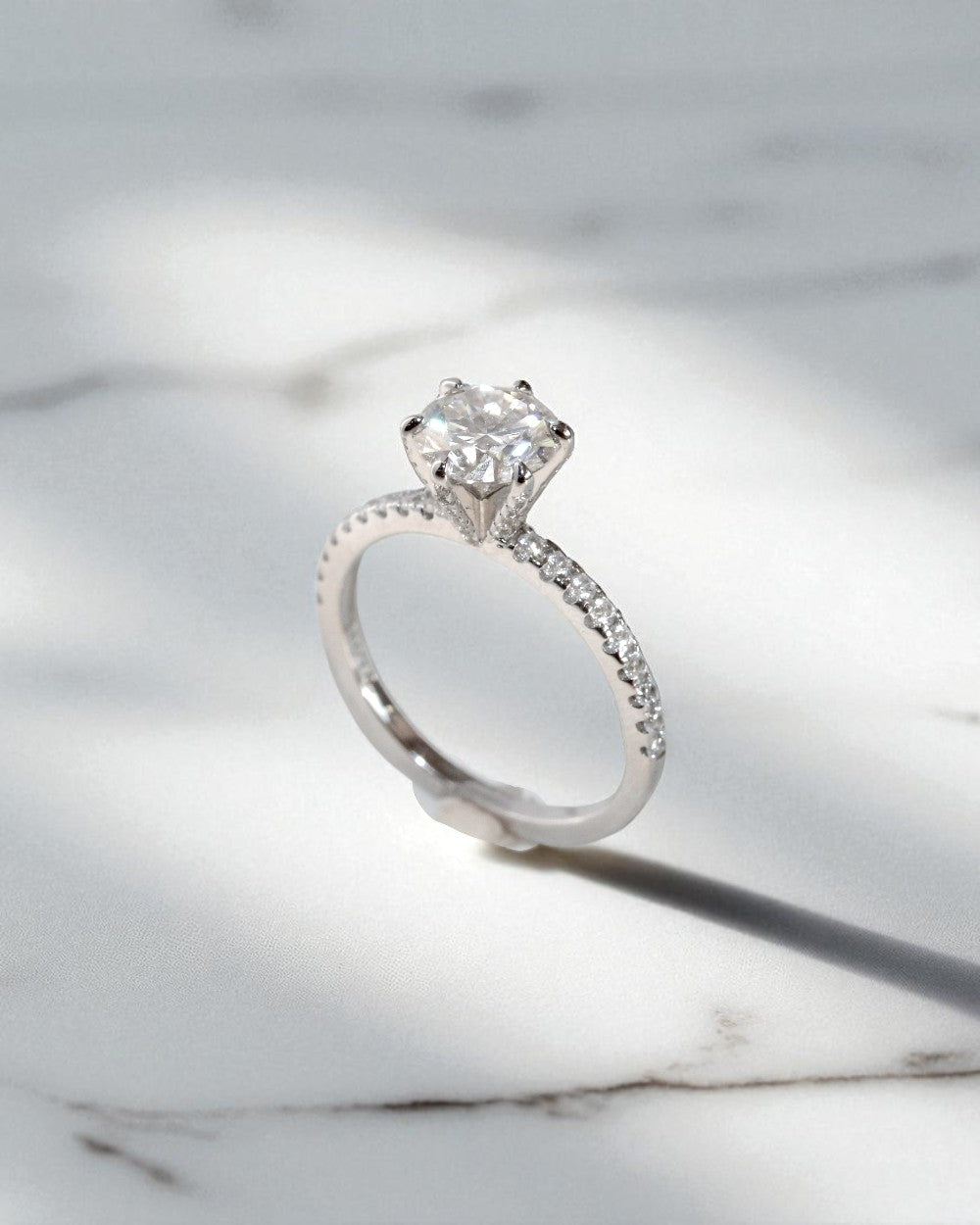 Anel Solitário Dakota Moissanite 1ct