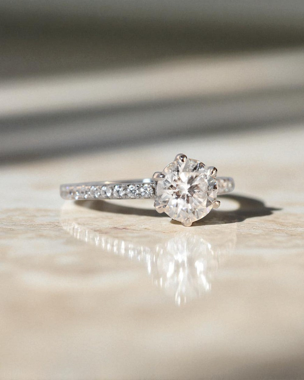 Anel Solitário Dakota Moissanite 1ct