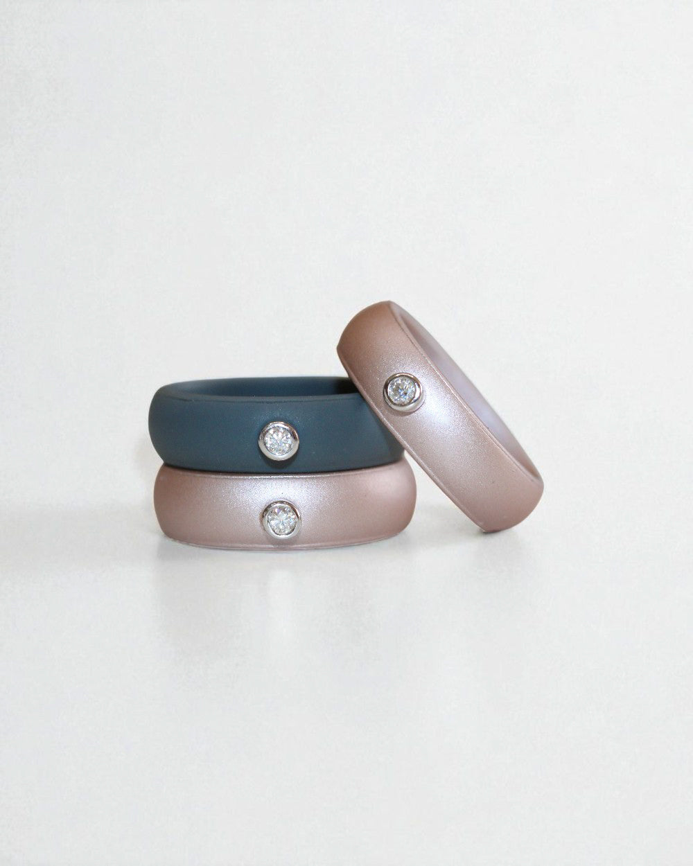 Anel Active Moissanite Chumbo