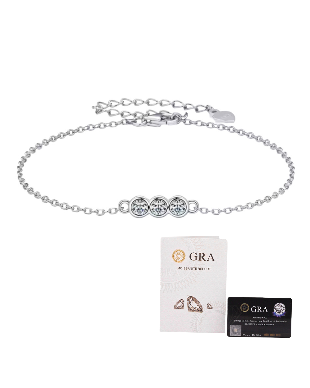Pulseira Triple Moissanite