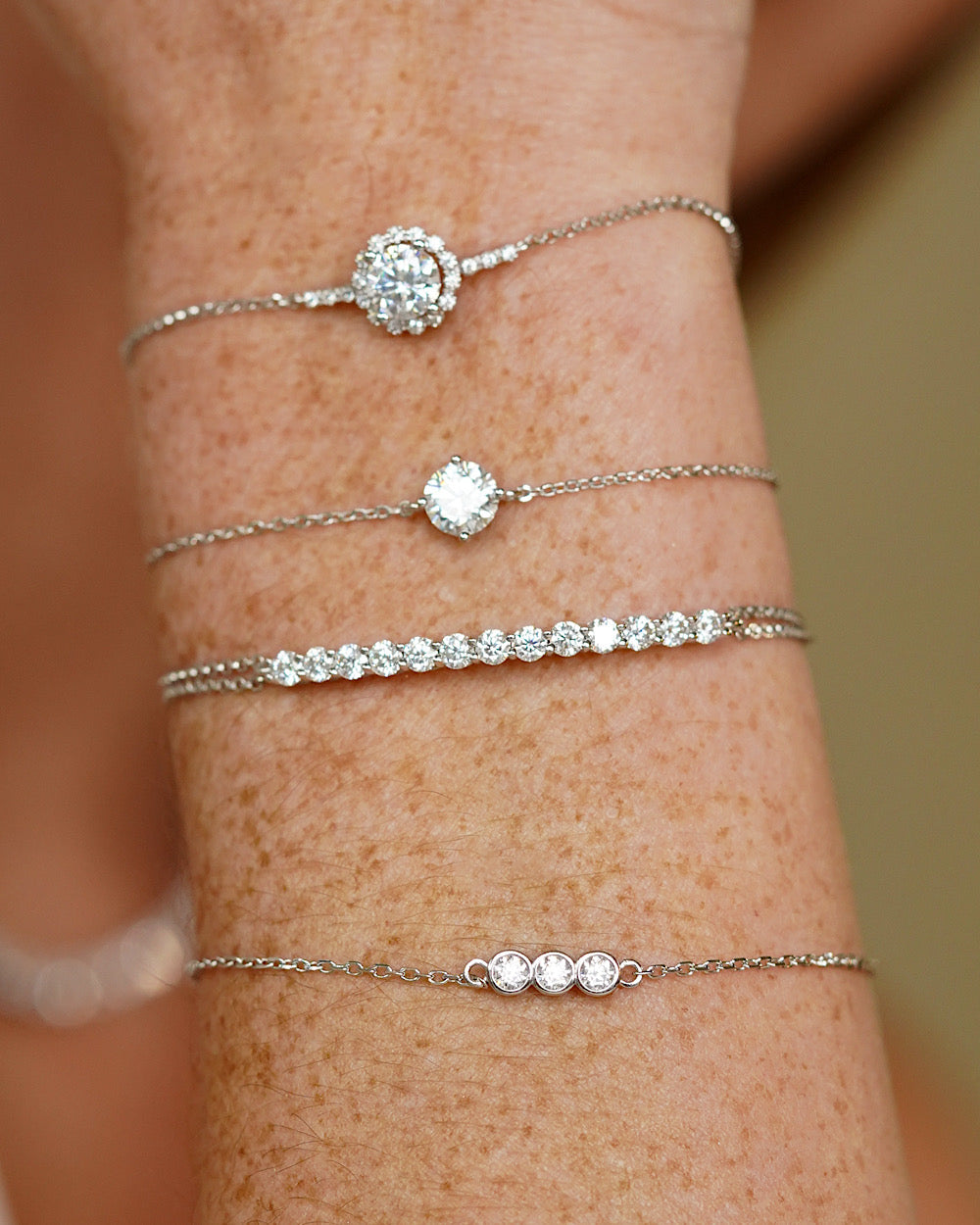 Pulseira Triple Moissanite