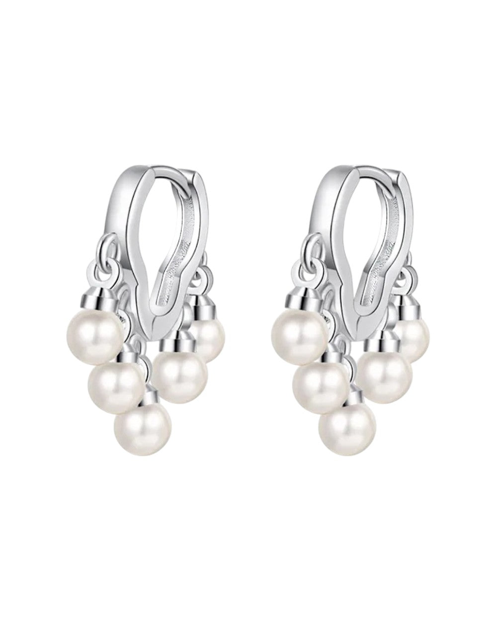 Brinco Argolinha Pérola Luxo