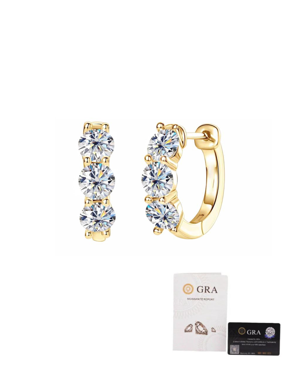 Argolinha Sky Moissanite Luxo Gold