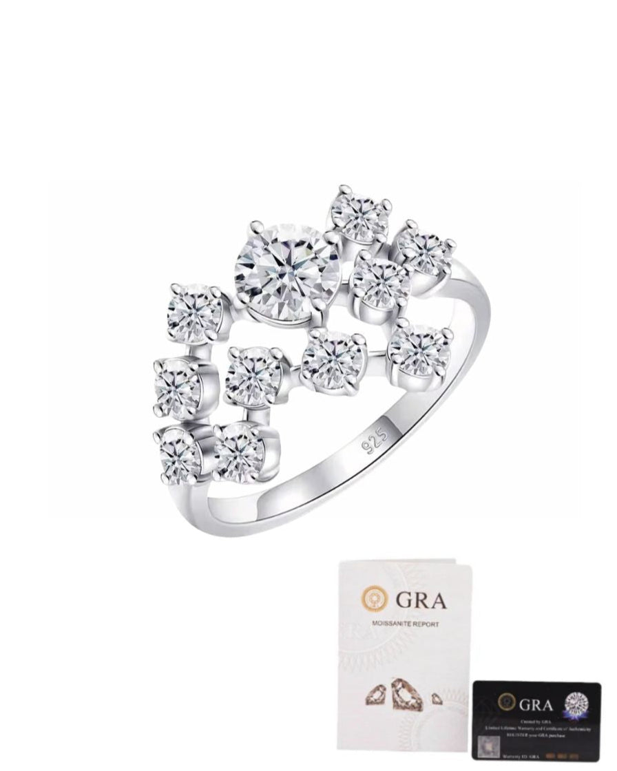 Anel Artemis Moissanite Luxo