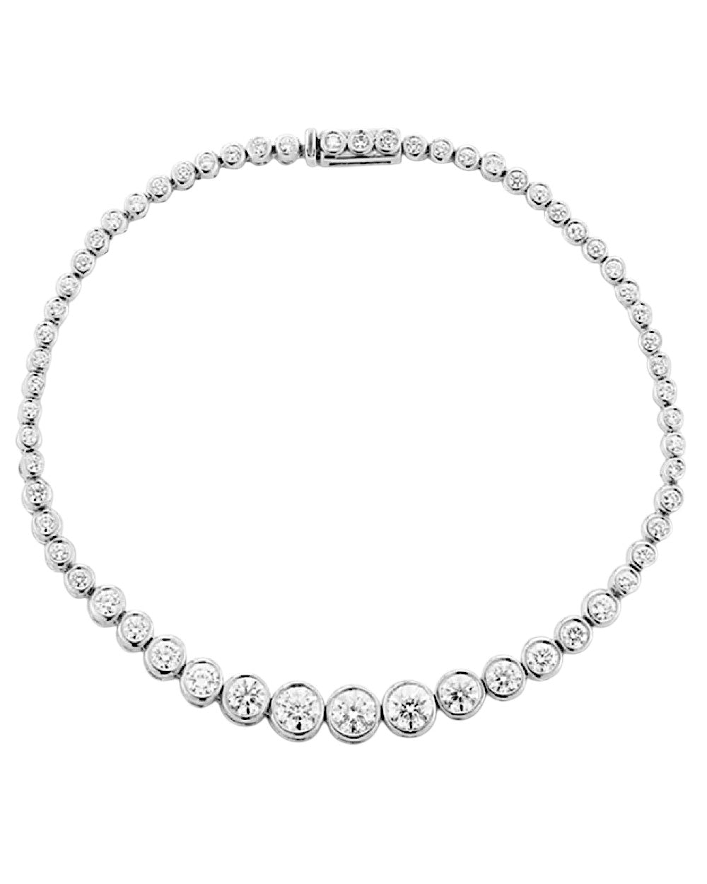 Pulseira Riviera Graduada Cravação Inglesa Luxo