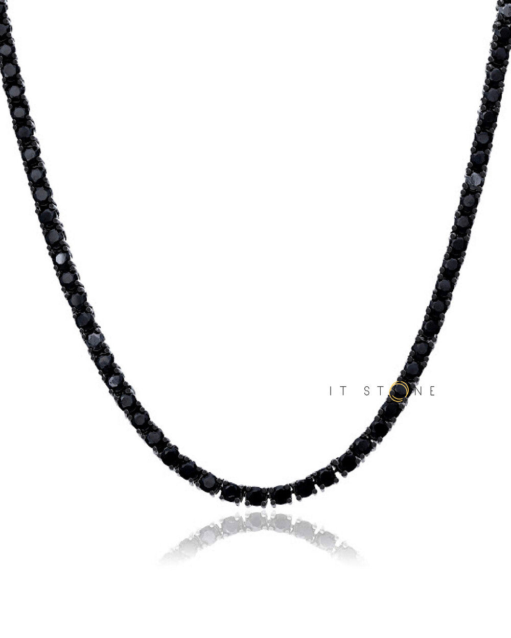 Colar Riviera Classic Negra Luxo 50 cm