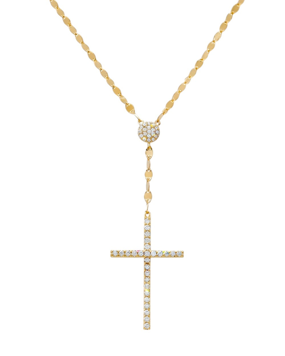 Colar Crucifixo Gold Luxo