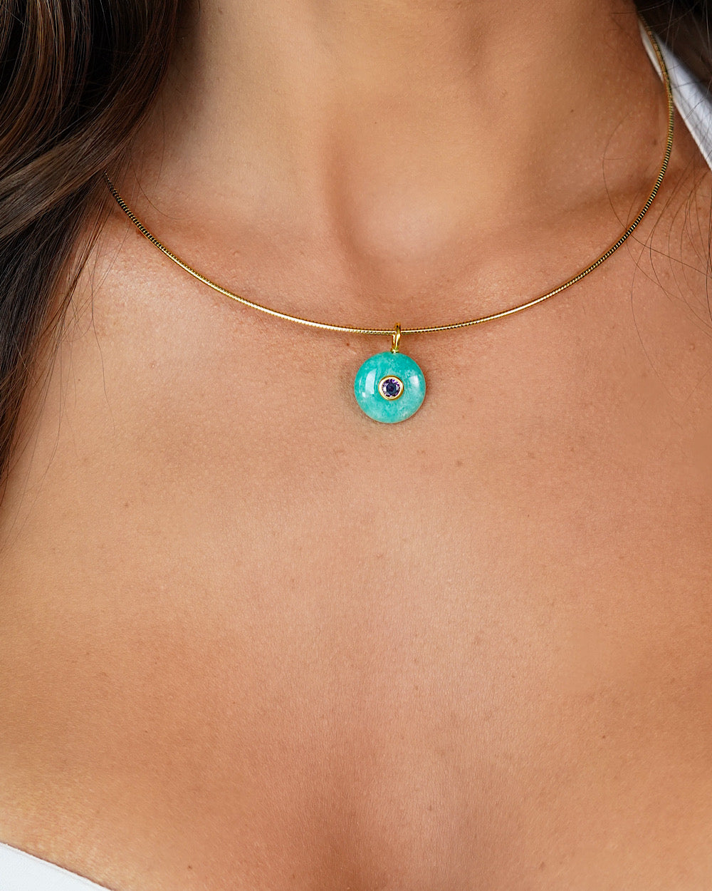 Pingente Pedra Natural Amazonita