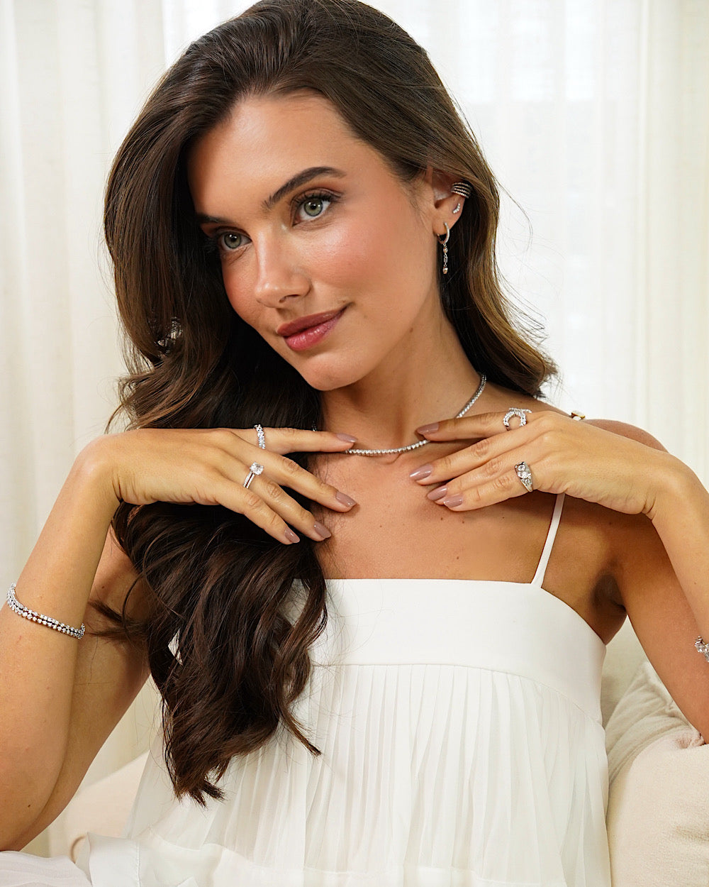 Argolinha Lapidações Cravação Inglesa