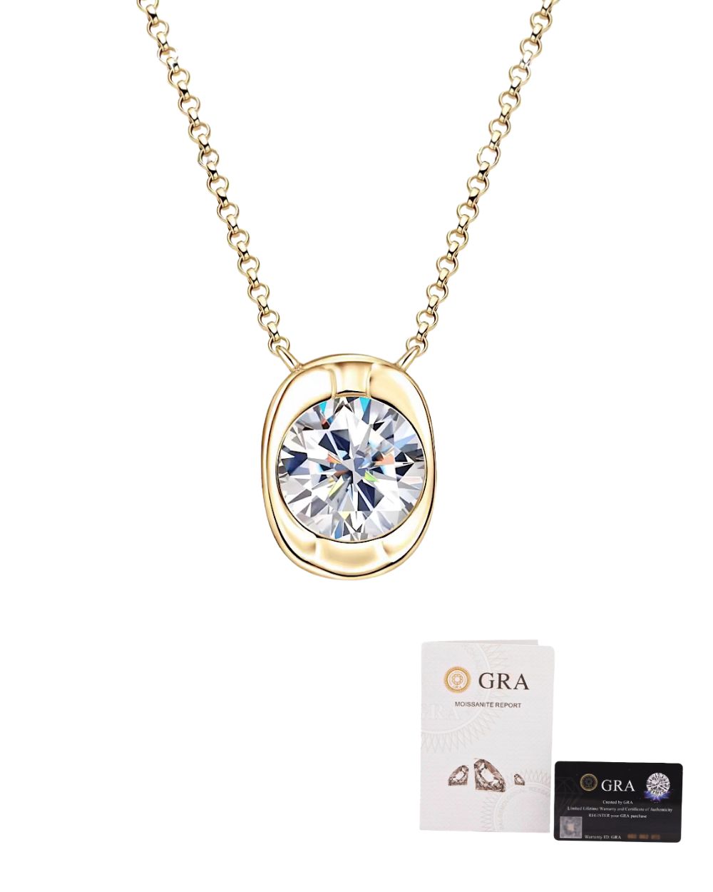Colar The Eyrie Moissanite 2ct Gold