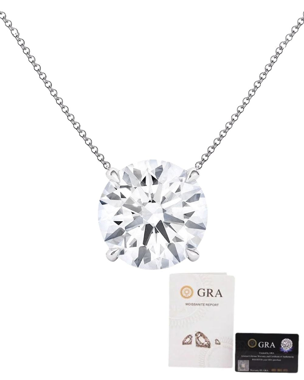 Colar Ponto de Luz Moissanite Classic 3ct