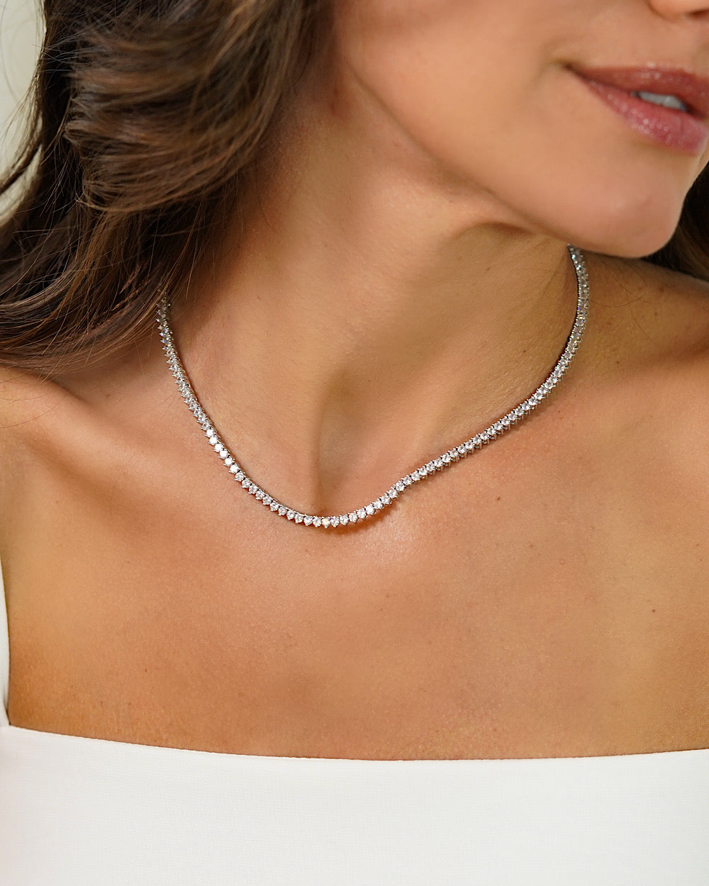 Colar Riviera Ródio 3 garras