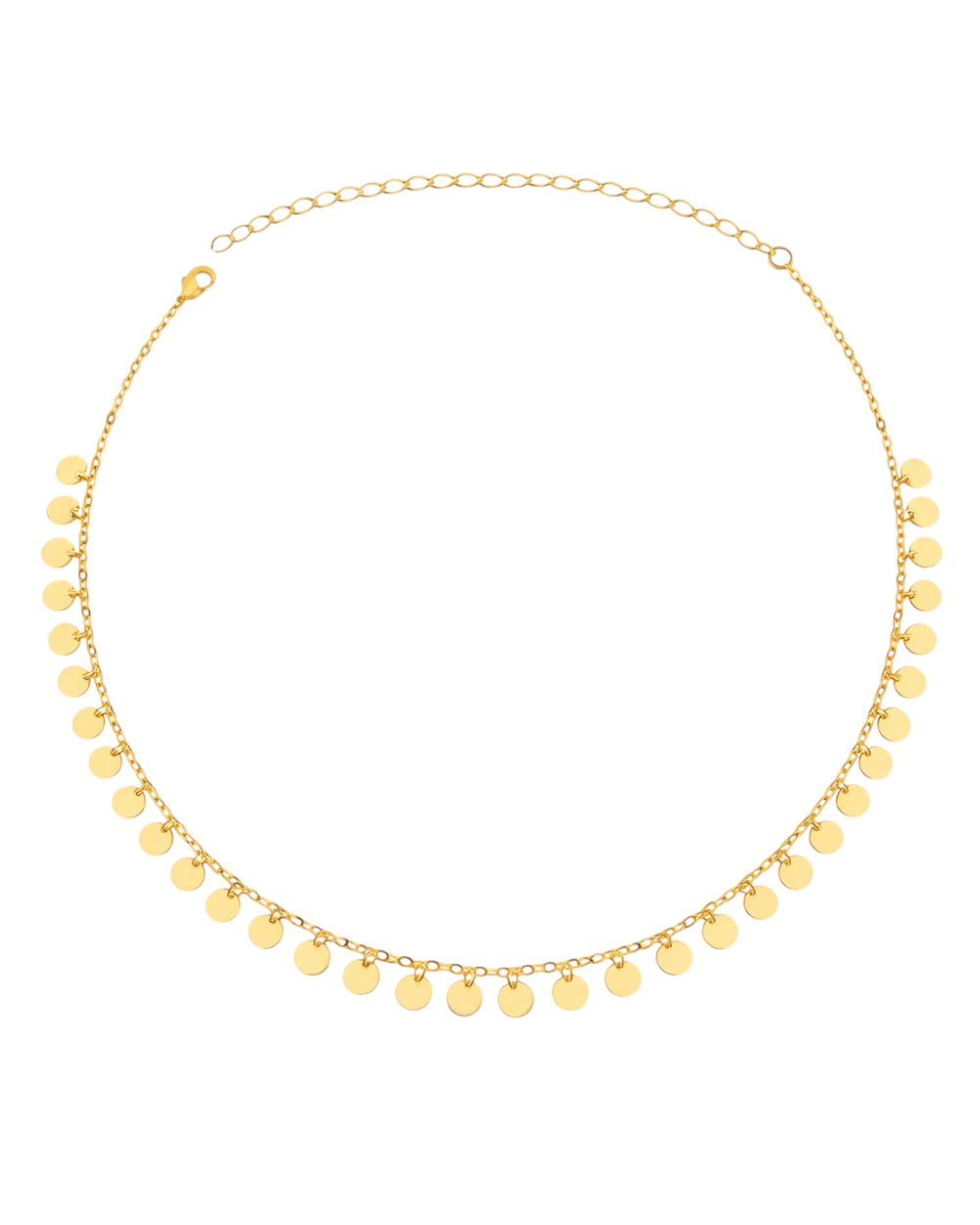 Gargantilha Plaquinhas Gold