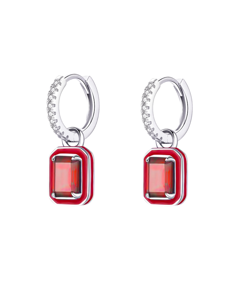 Argolinha Enamel Luxo Rubi