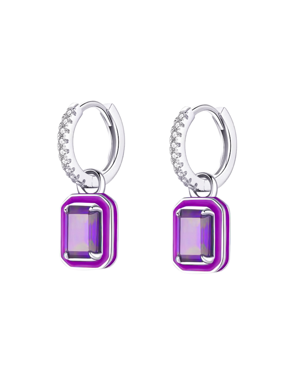 Argolinha Enamel Luxo Ametista