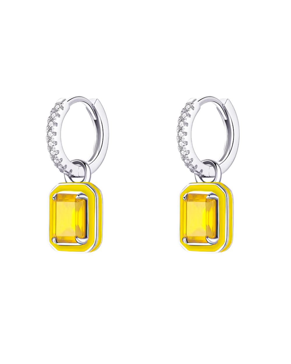 Argolinha Enamel Luxo Fancy Yellow