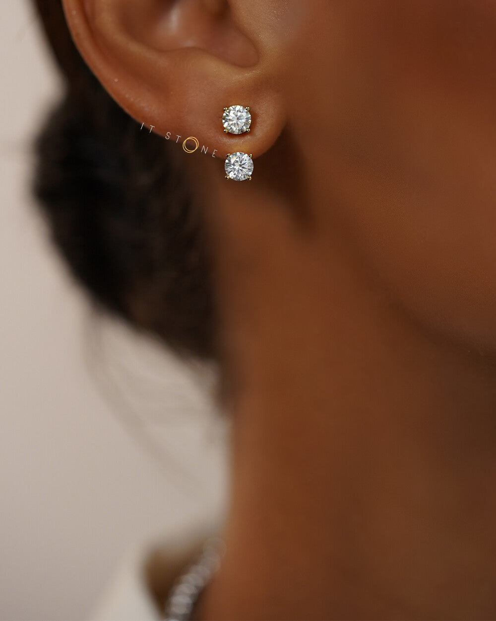 Ear Jacket Harper Moissanite Luxo Gold