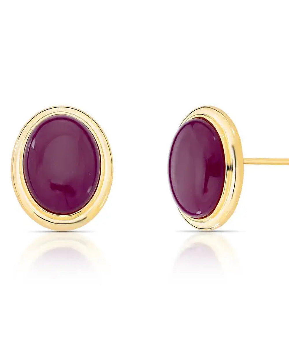 Brinco Oval Bordeaux