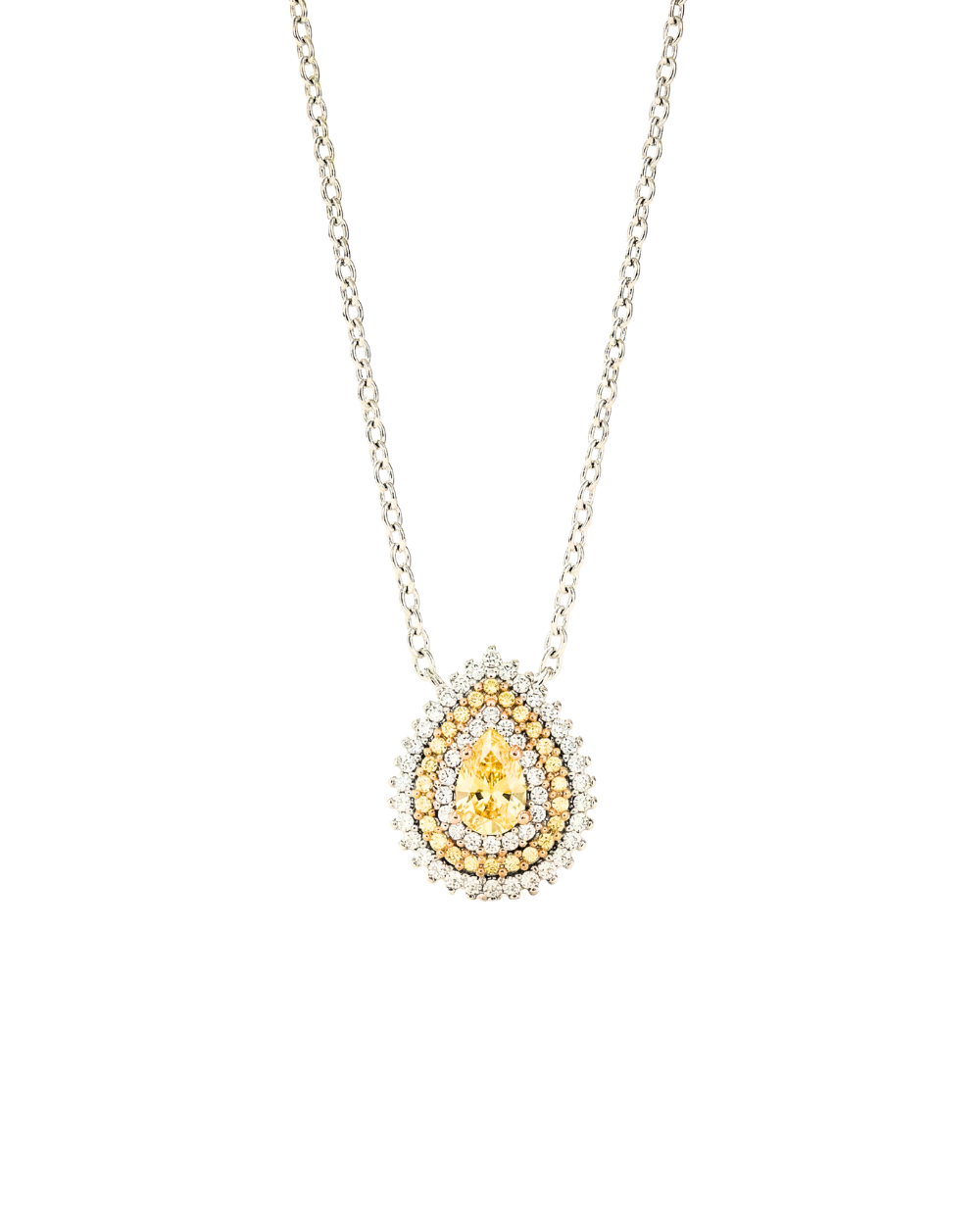 Colar Gota Windsor Fancy Yellow