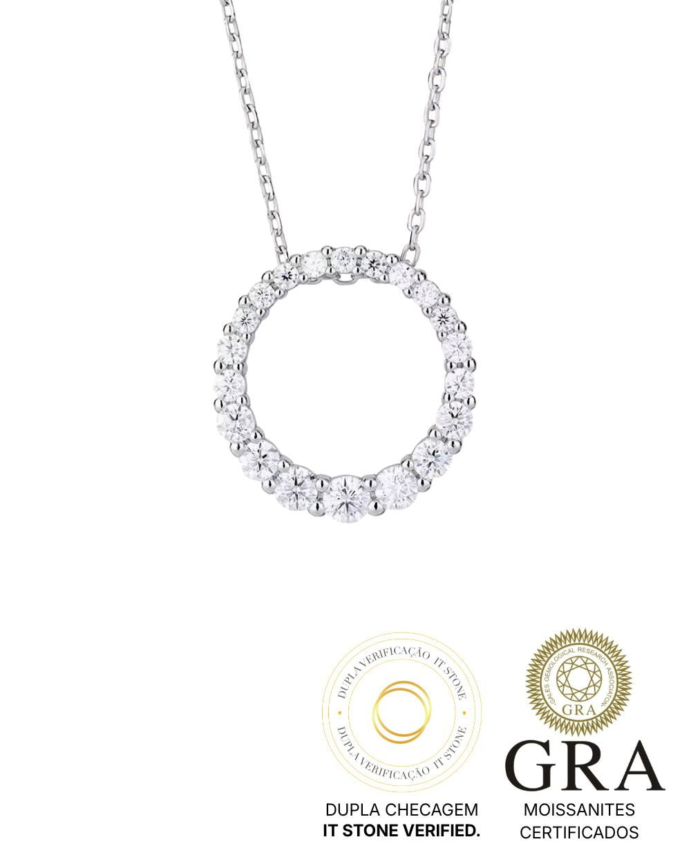Colar Mandala Moissanite