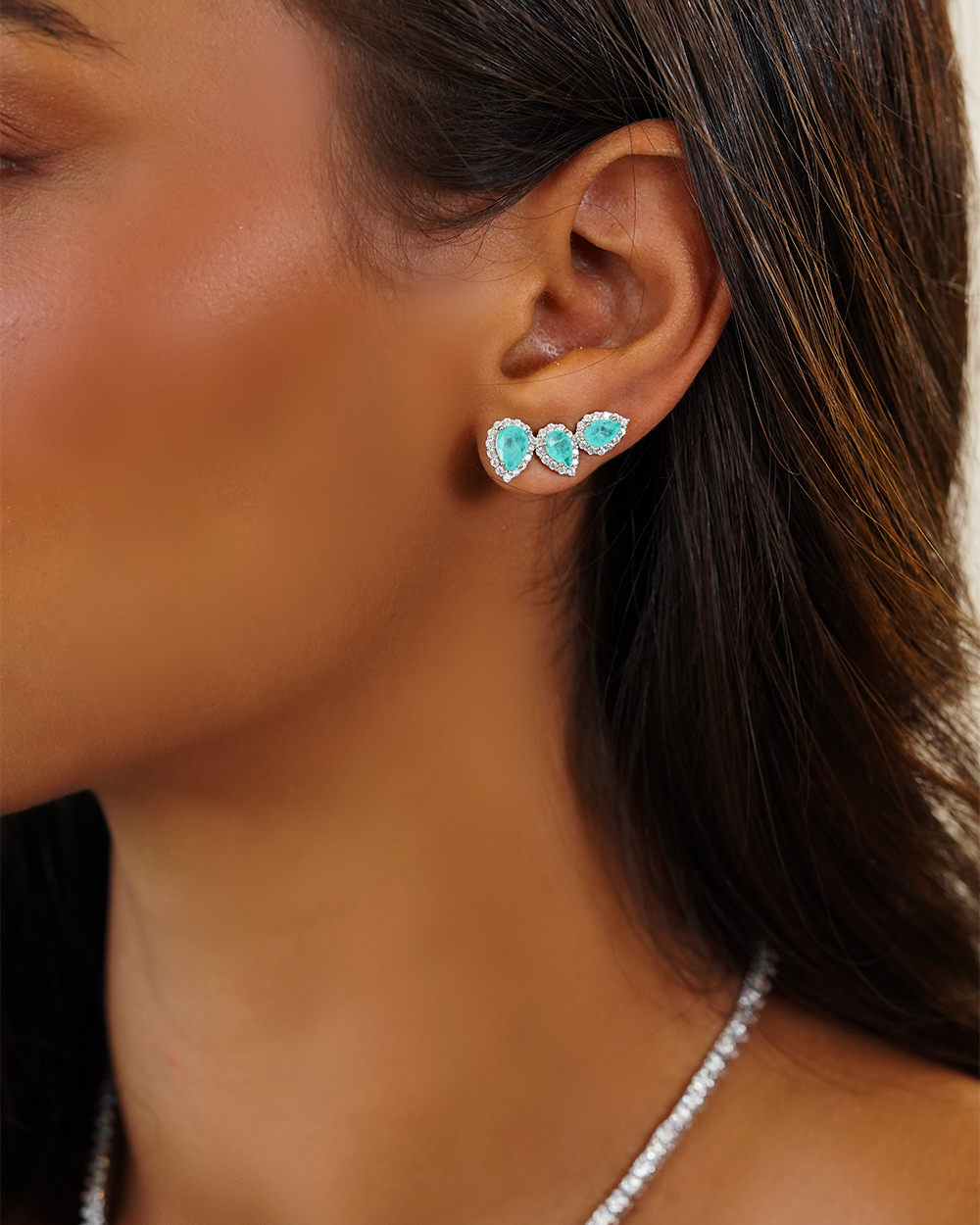 Ear Cuff Little J-Lo Esmeralda Colombiana Fusion