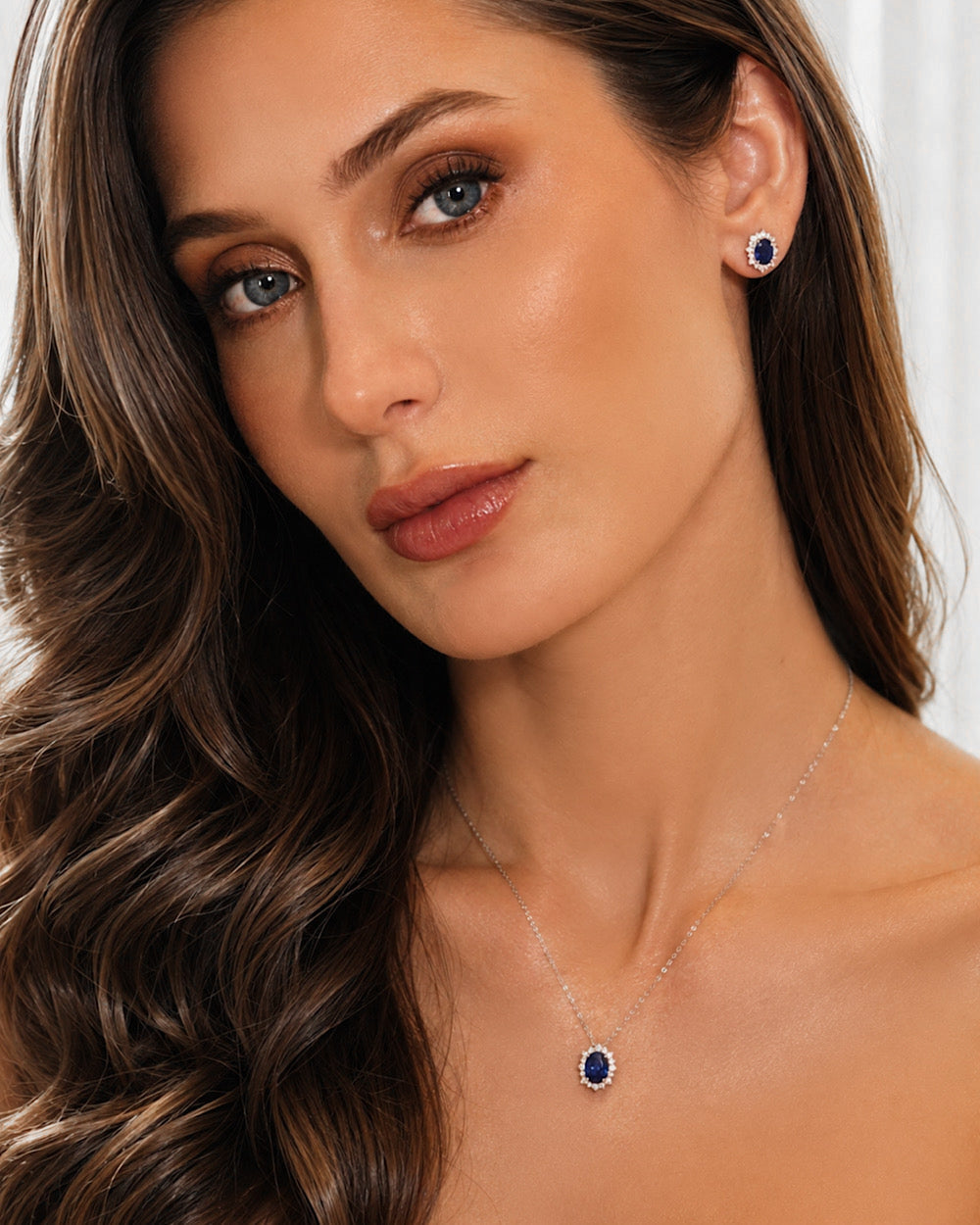 Colar Mia Safira e Moissanite