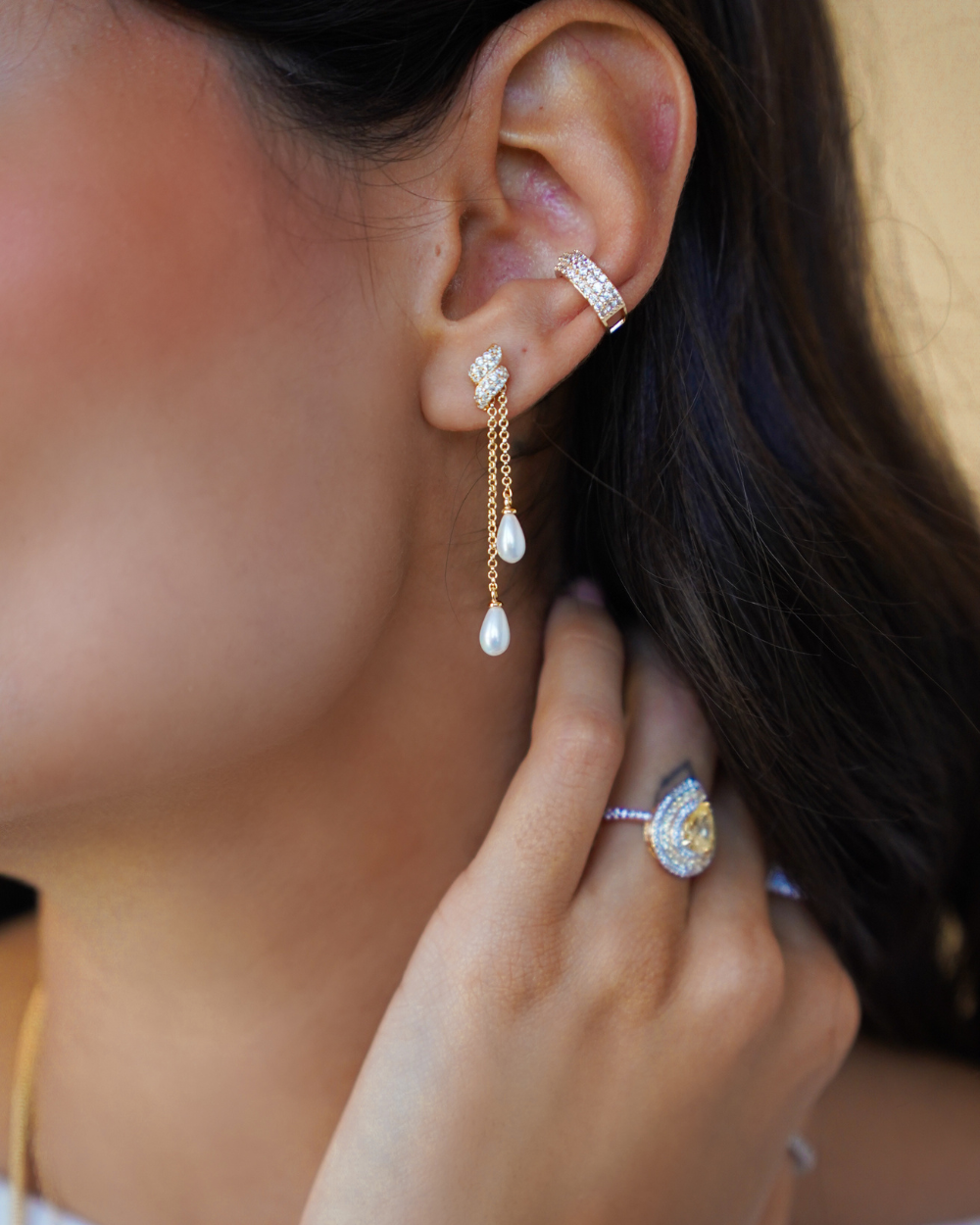 Piercing Falso Cravejado White (unidade)