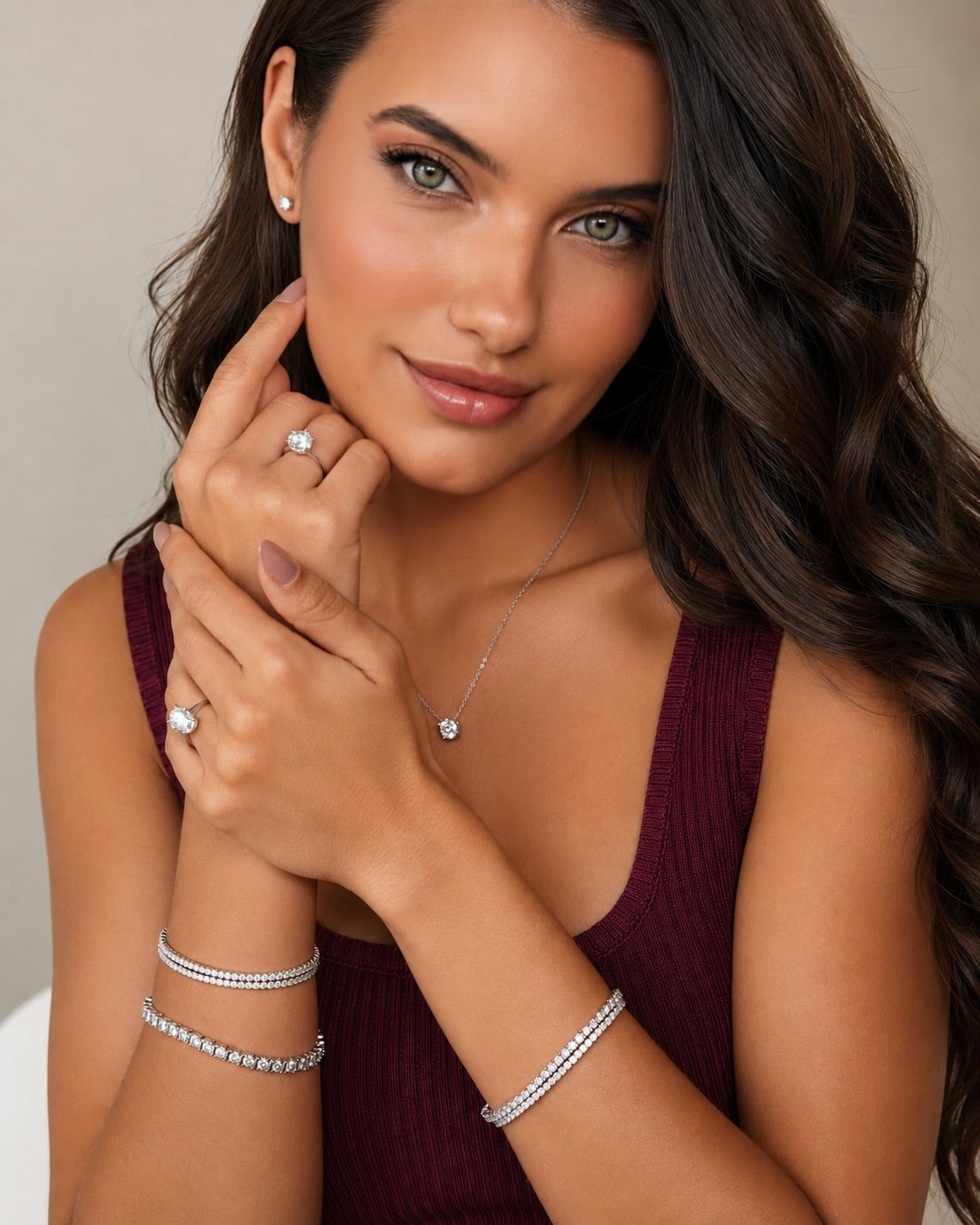 Brinco Solitário Clássico Moissanite Luxo 0.5 ct