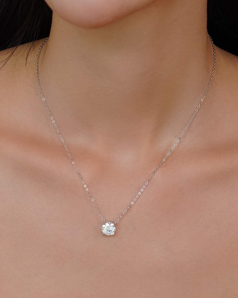 Colar Ponto de Luz Moissanite Classic 3ct