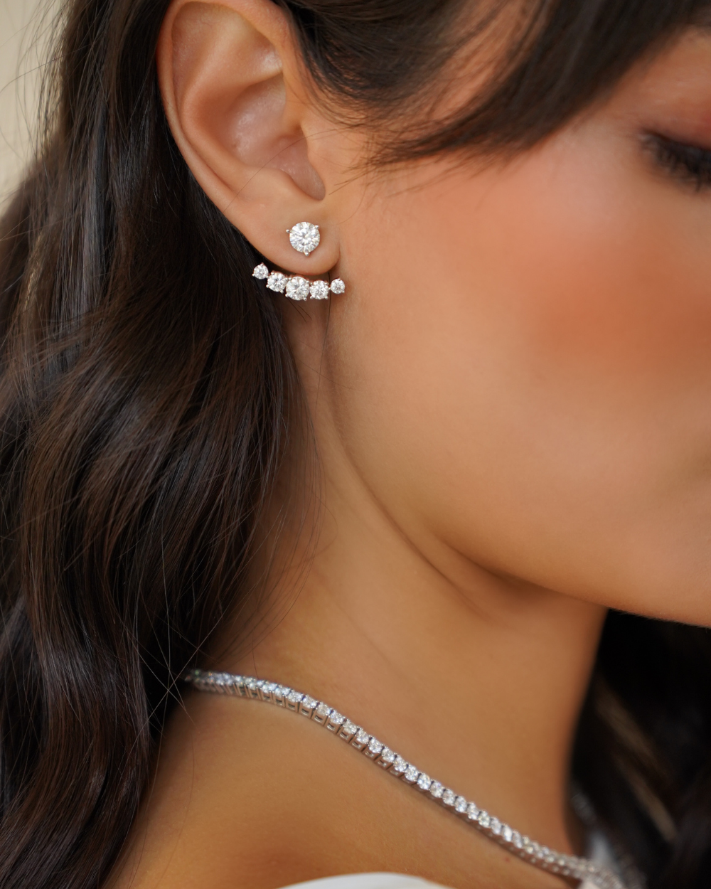 Ear Jacket Margot Moissanite Luxury