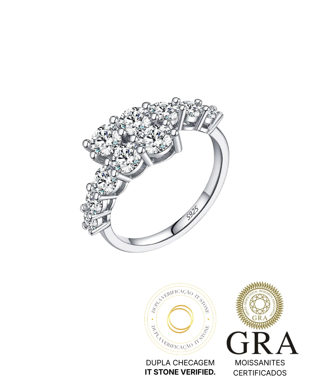 Anel Stardurst Moissanite