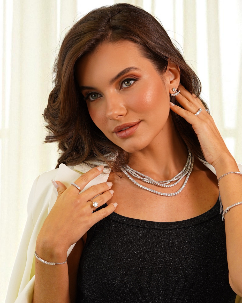 Ear Jacket Margot Moissanite Luxury