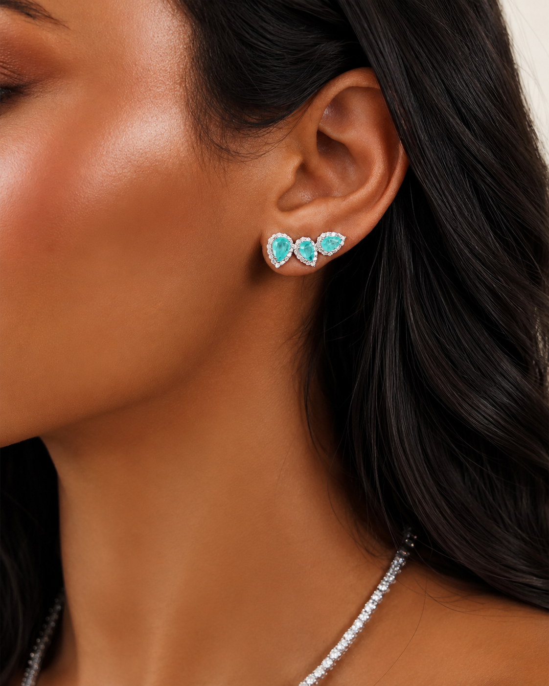 Ear Cuff Little J-Lo Esmeralda Colombiana Fusion