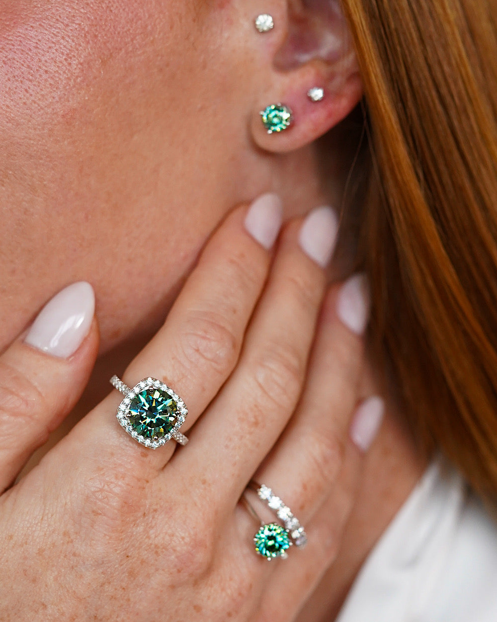 Anel Remy Moissanite Ciano 5ct