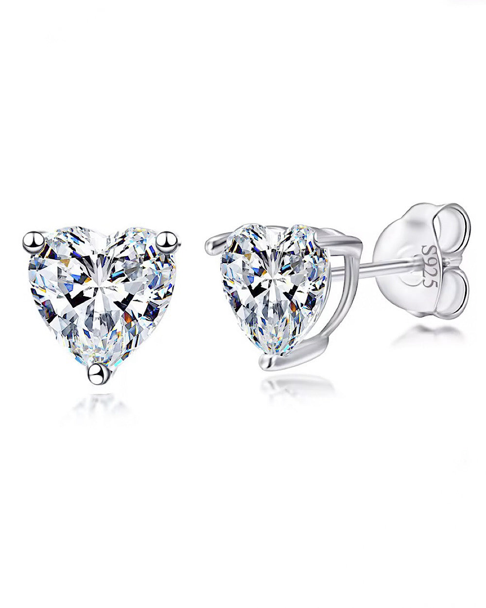 Brinco Solitário Heart