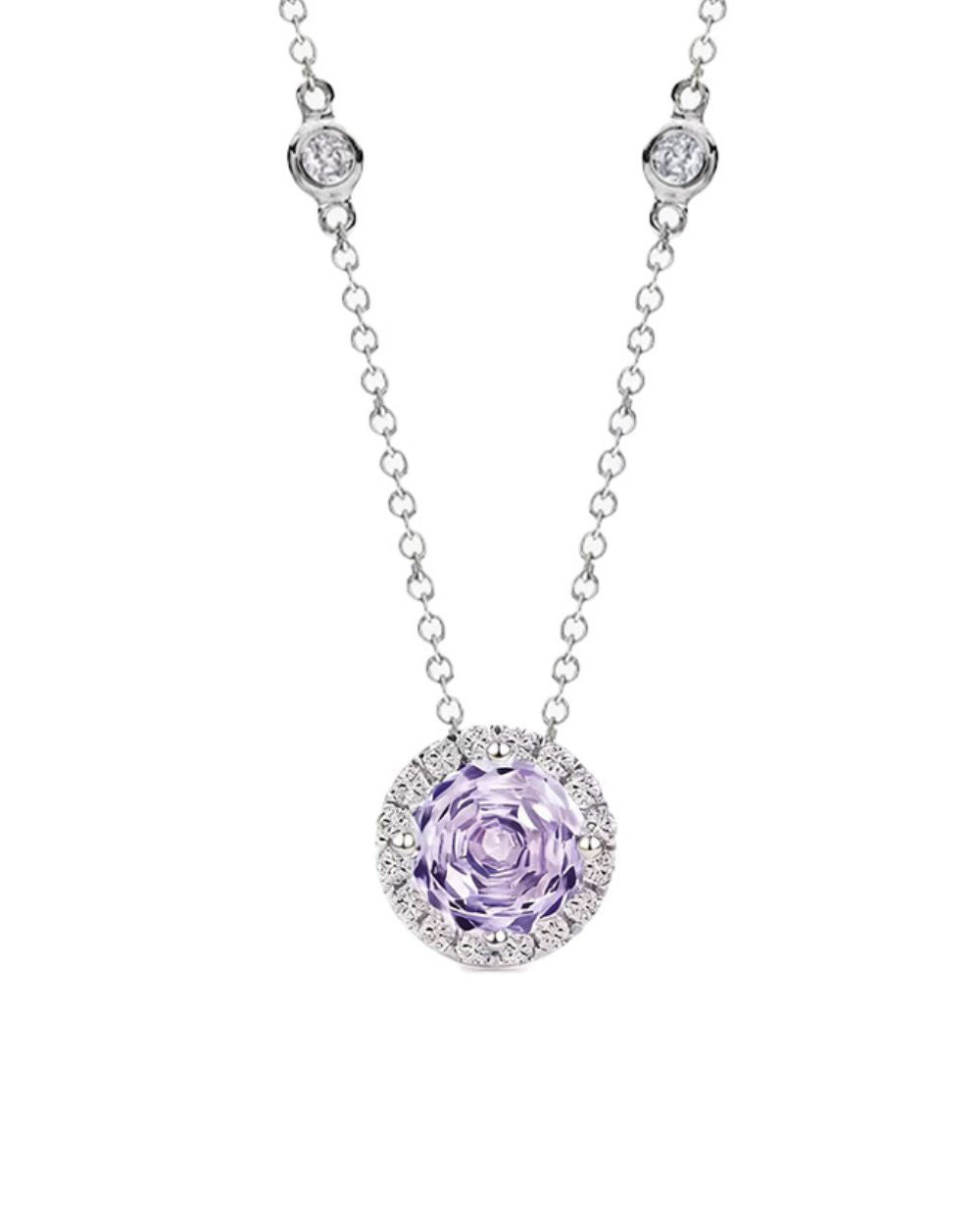 Colar Pryanka Rose Cut Lavanda