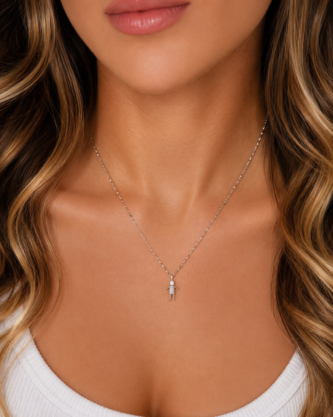 Pingente Menino Moissanite