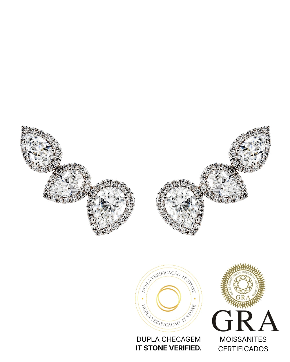 Ear Cuff J-Lo Moissanite