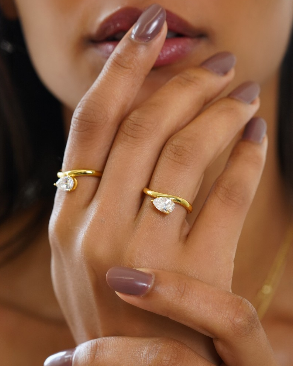 Anel Elysé Gota Moissanite 1.5ct