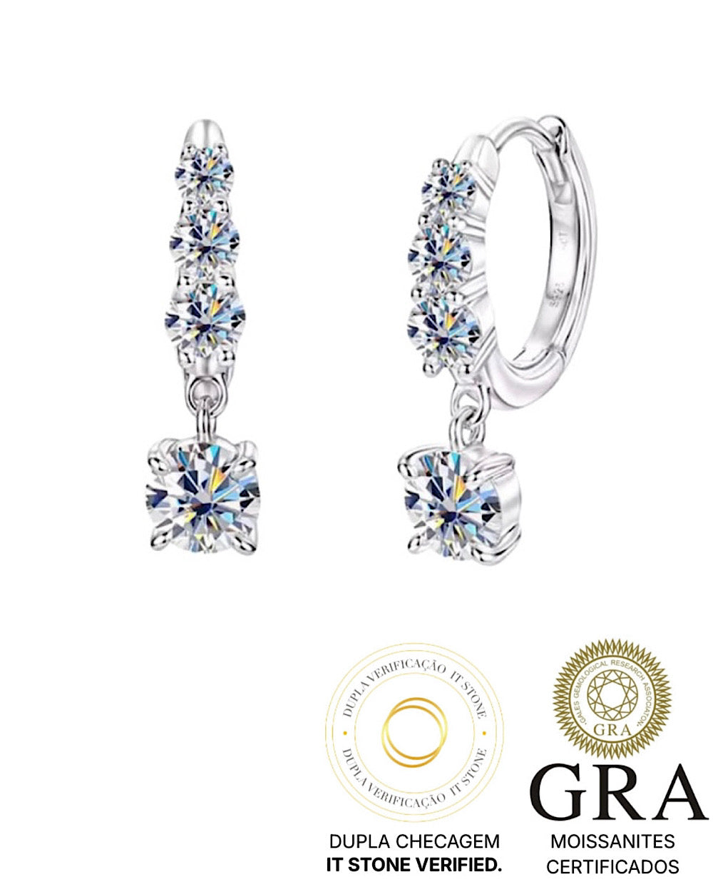 Argolinha Carolyn Moissanite Luxo