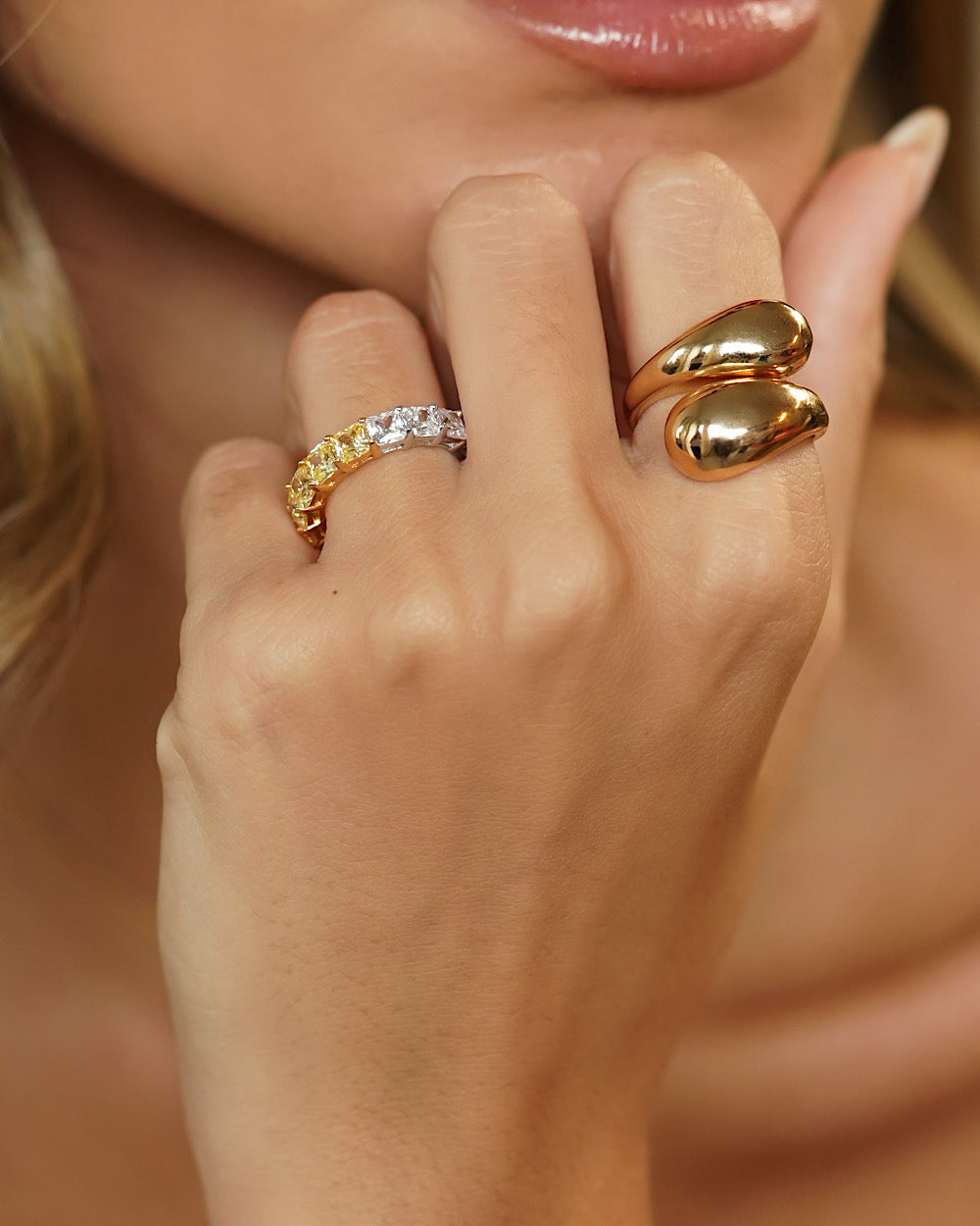 Anel Double Bold Gold